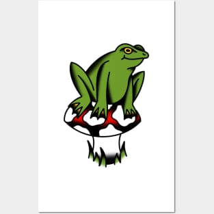 Toadstool Frog Posters and Art